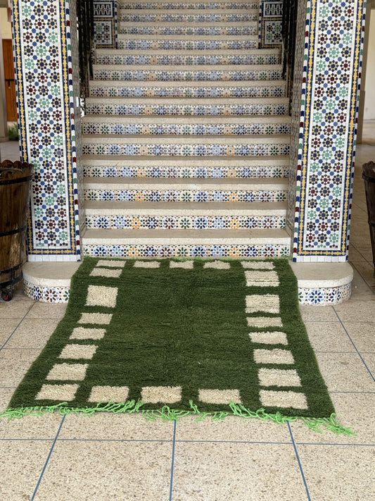 Olive Green Rug  5´ x 8´